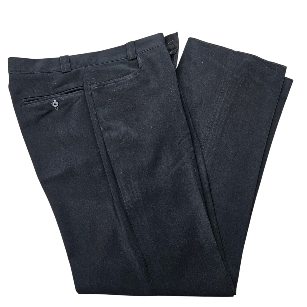 Carmel Zhao USA VTG Black High Waisted Straight Leg Tailored Dress Pants Size 32